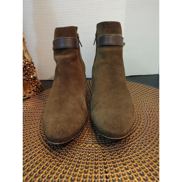 Coach Patricia suede ankle booties size 9.5 B - Picture 4 of 9
